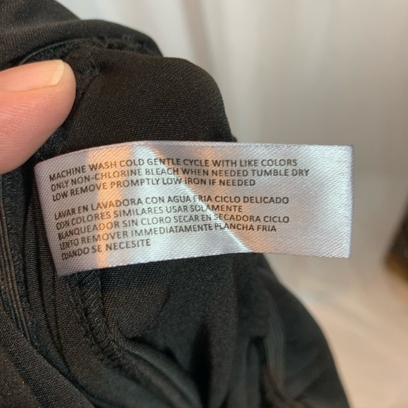 Love By Design Cap Sleeve Cowl Neck Tie Waist Jumpsuit - Black - size 1X - Picture 6 of 8